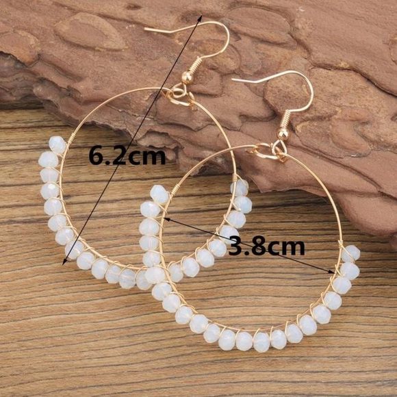 SHEIN Hoop earring with crystals - Picture 3 of 4